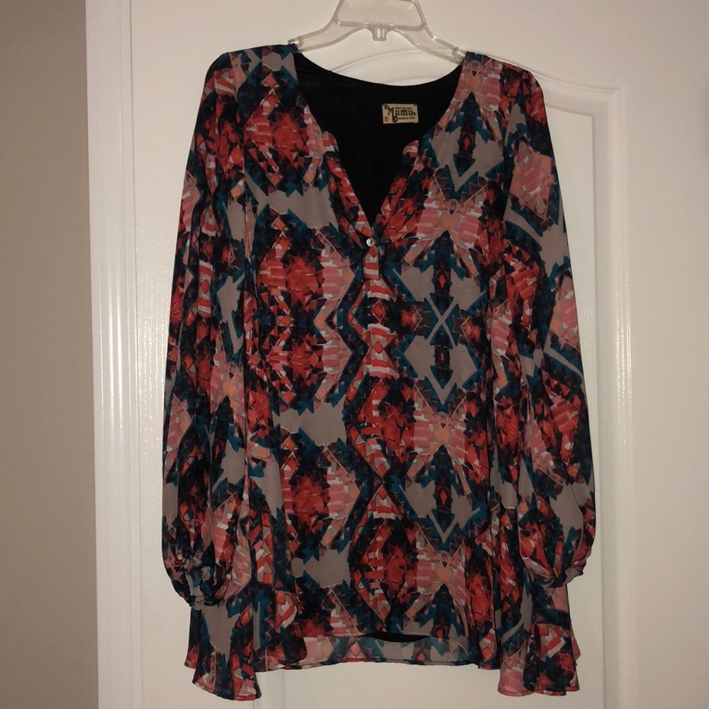 Show Me Your Mumu Jamie Tunic pink kaleidoscope